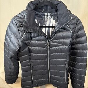 Spyder Women's Black Down Parka With Hood - Small